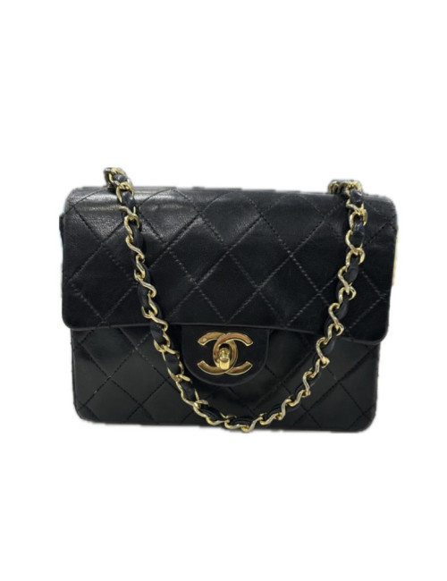 Sac Classique carré vintage CHANEL noir 