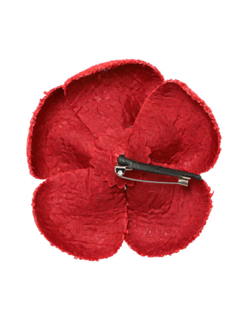 CHANEL bicolor camellia brooch