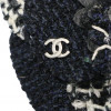 Black and White Chanel Camelia Brooch