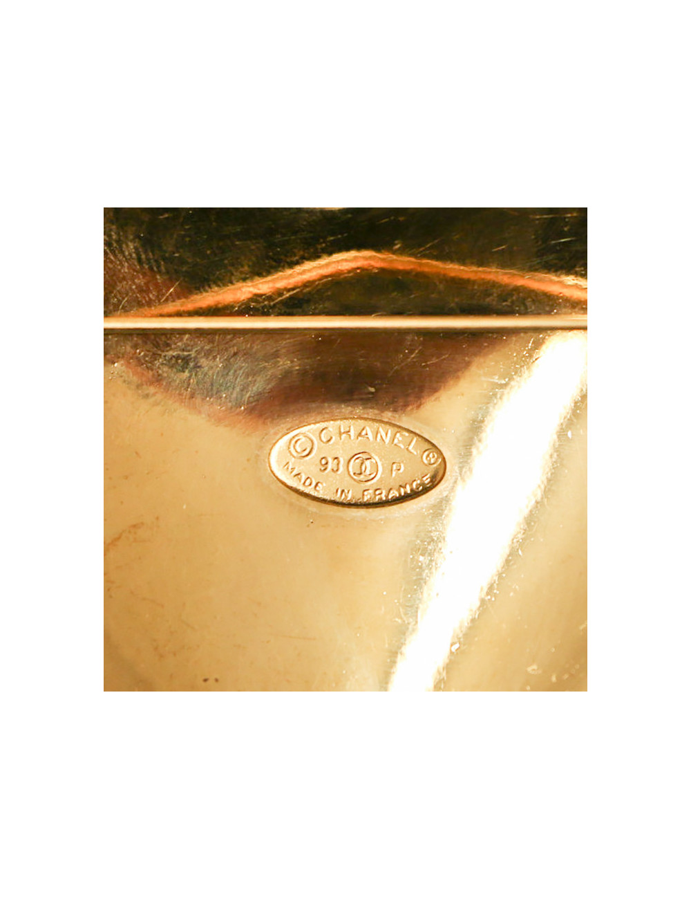 Broche CHANEL coeur dorée