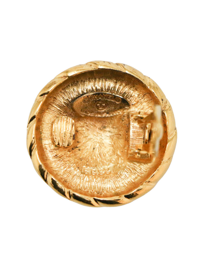 Clips CHANEL ronds vintage