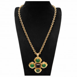 CHANEL Couture Glass paste Necklace
