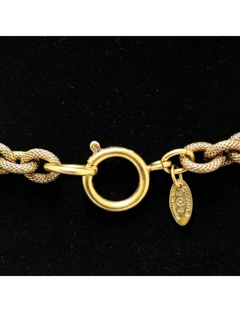 CHANEL Couture Glass paste Necklace