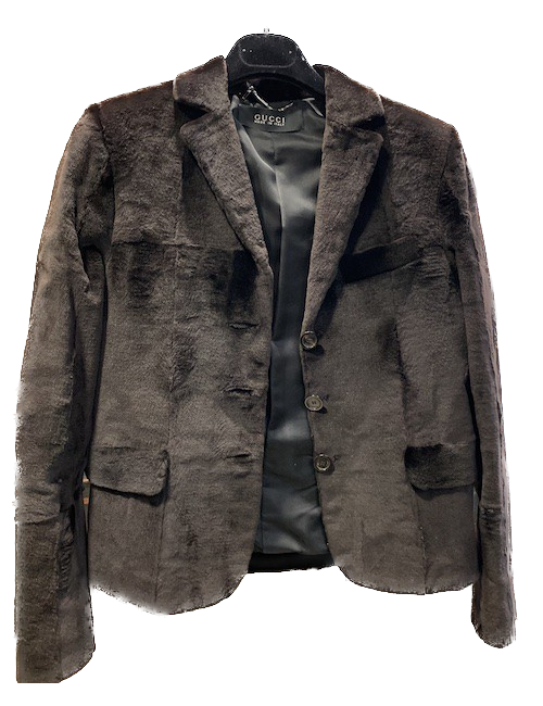 Veste GUCCI T 38 vison rasé marron