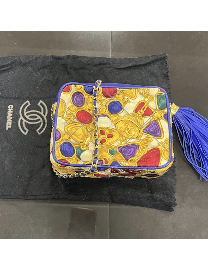 CHANEL Vintage blue Mini Camera