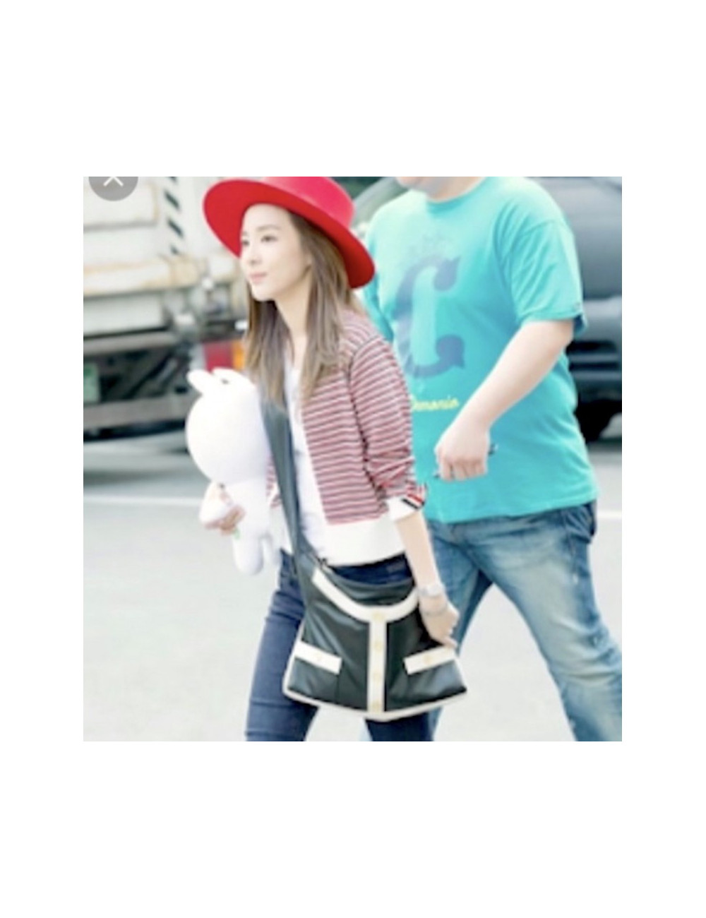 Sac Girl CHANEL tweed noir