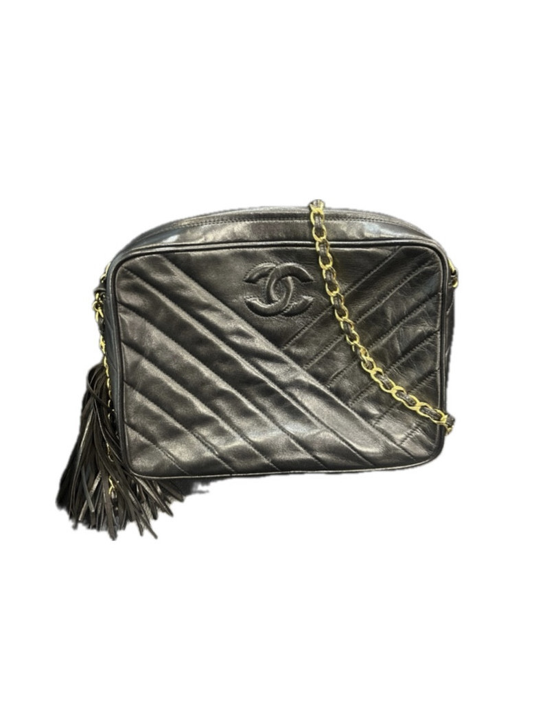 Sac Camera vintage CHANEL noir