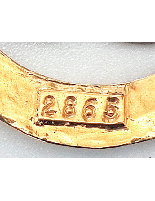 CHANEL vintage gold pendant clip-on earrings