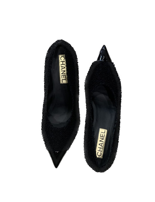 Escarpins T41,5 CHANEL noirs