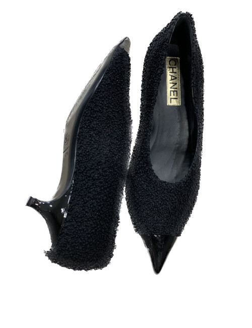 Escarpins T41,5 CHANEL noirs
