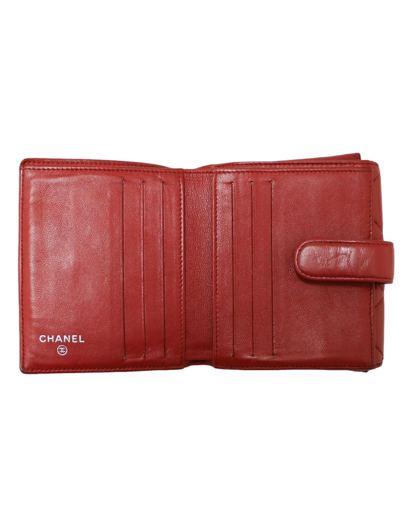 Porte-monnaie CHANEL cuir d'agneau