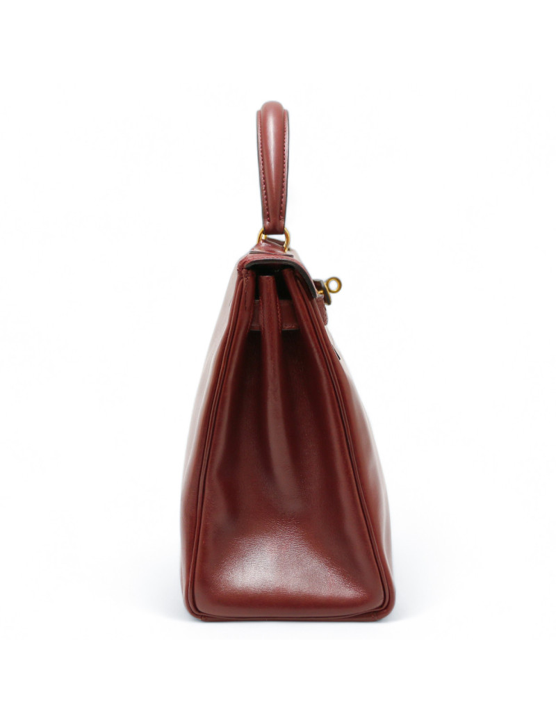 Sac Kelly 28 vintage rouge H HERMES