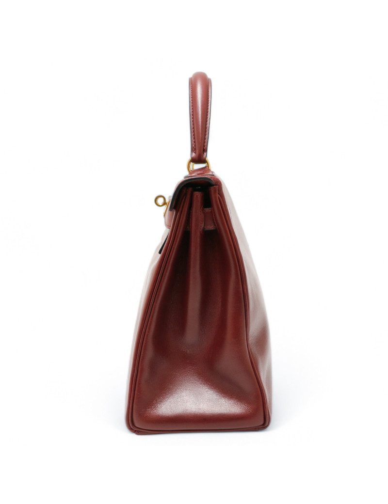 Sac Kelly 28 vintage rouge H HERMES