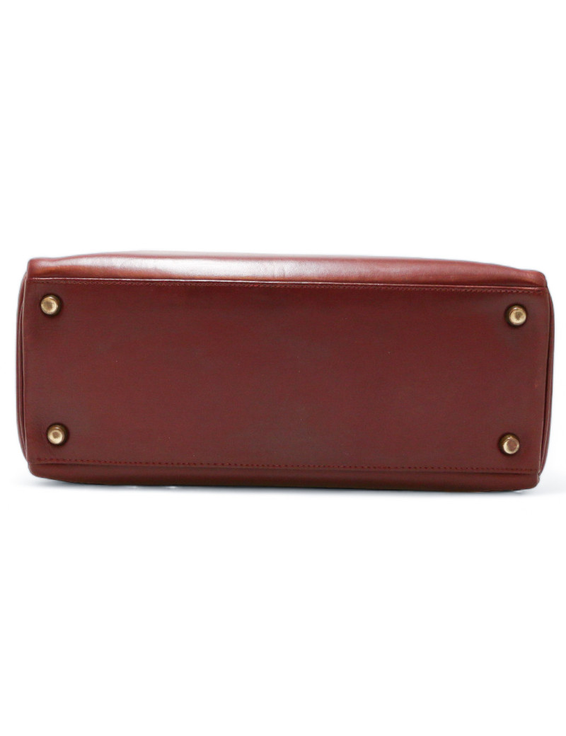 Sac Kelly 28 vintage rouge H HERMES