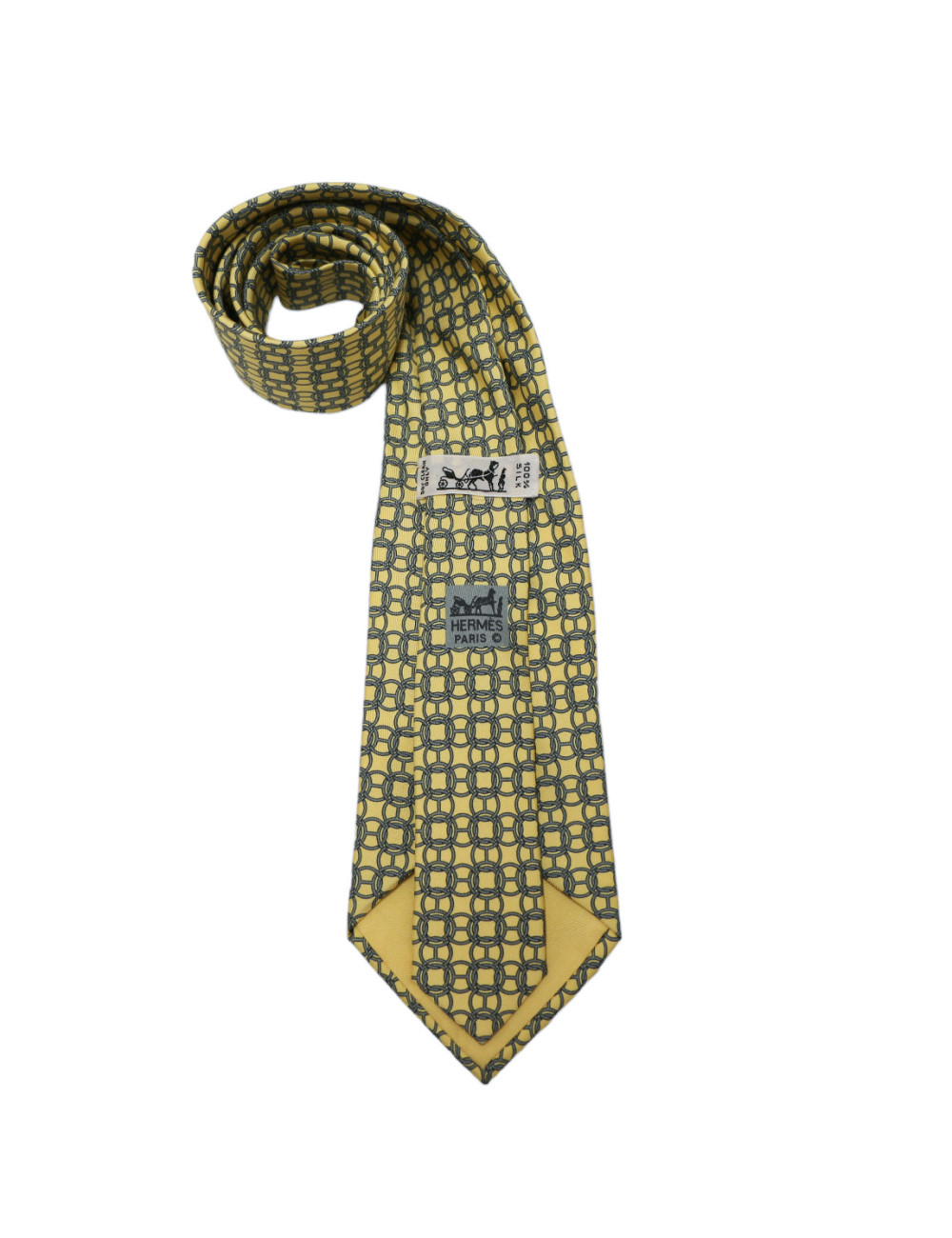 Cravate HERMES jaune