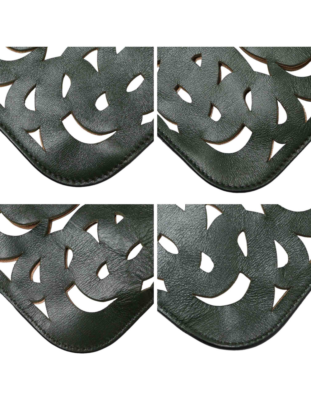 Cabas ALAIA perforé vert