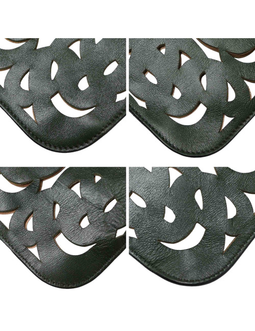 Cabas ALAIA perforé vert