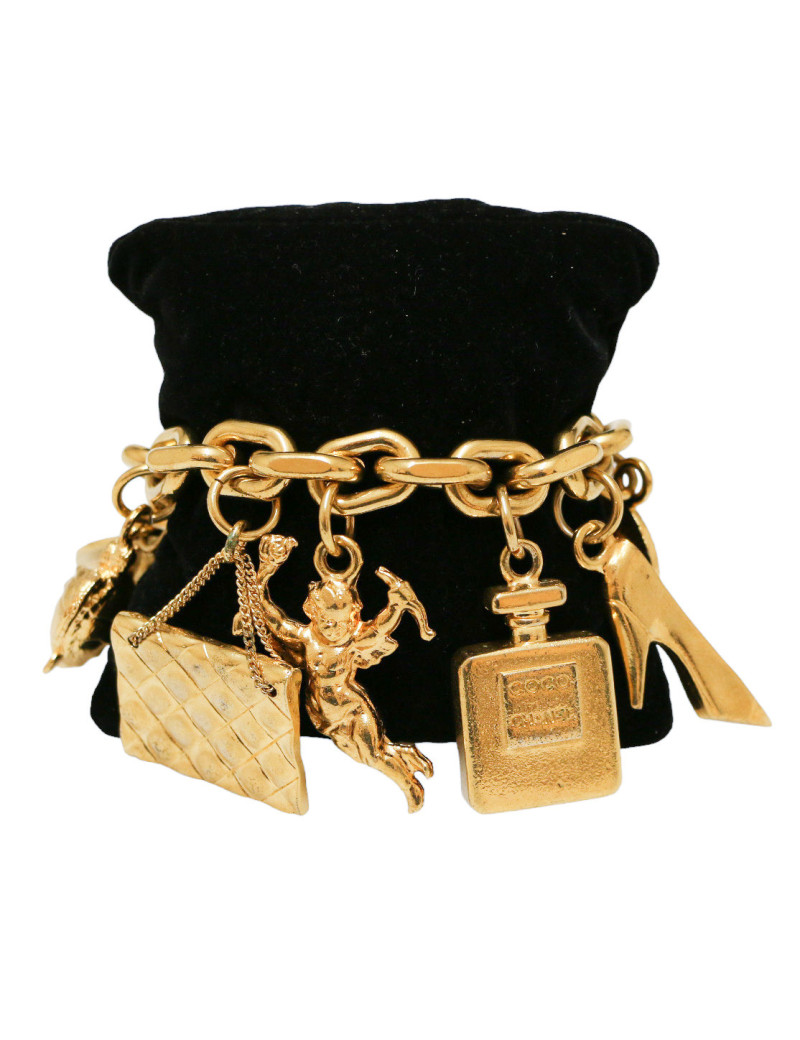 CHANEL vintage charm bracelet