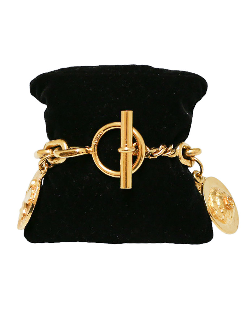 CHANEL vintage charm bracelet