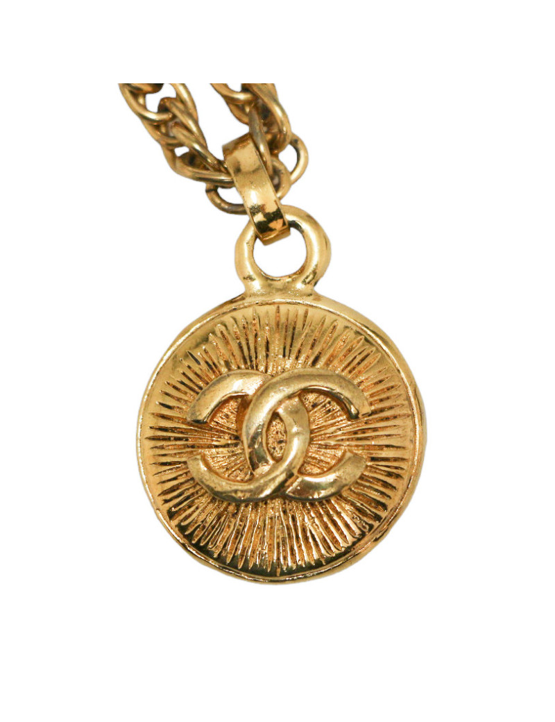 Collier CHANEL doré vintage