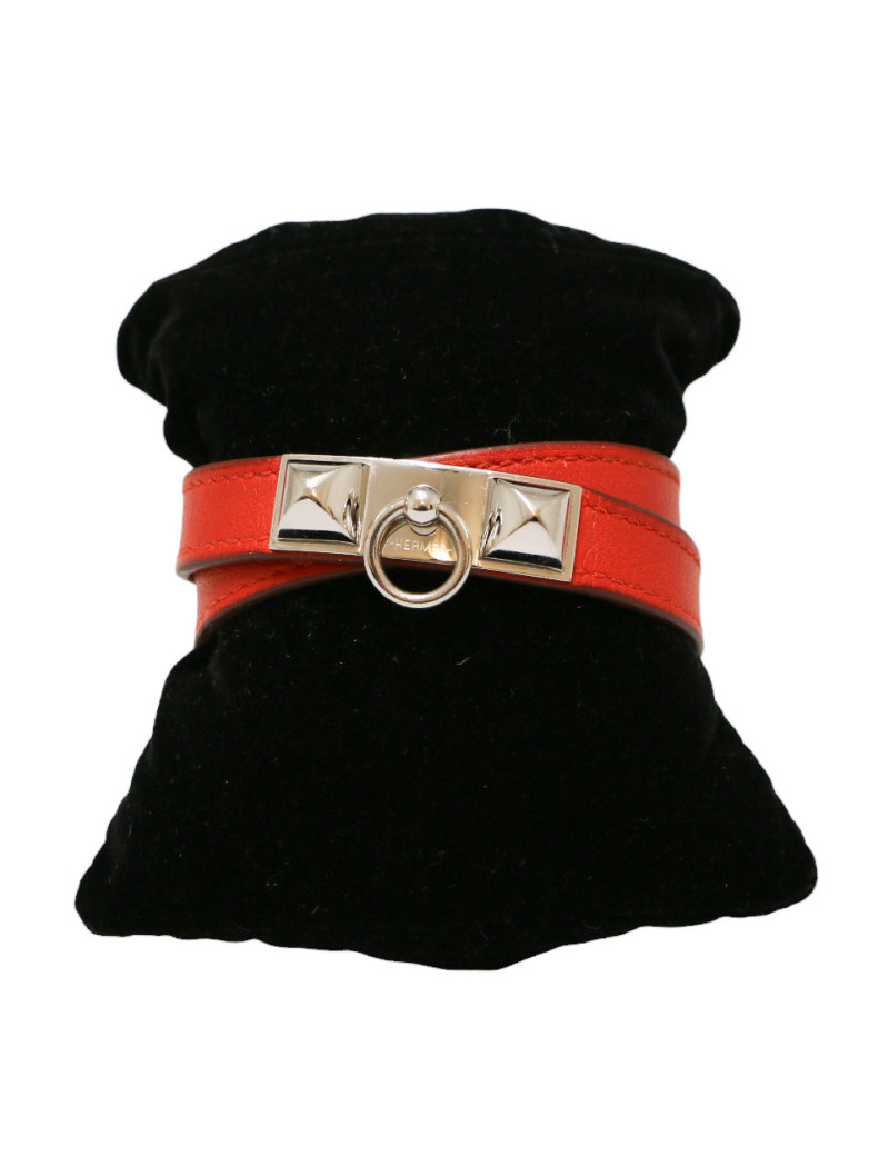 Bracelet HERMES Rivale double Capucine