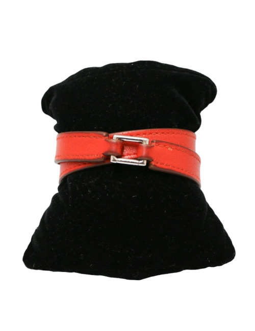  HERMES Bracelet Rivale double Capucine