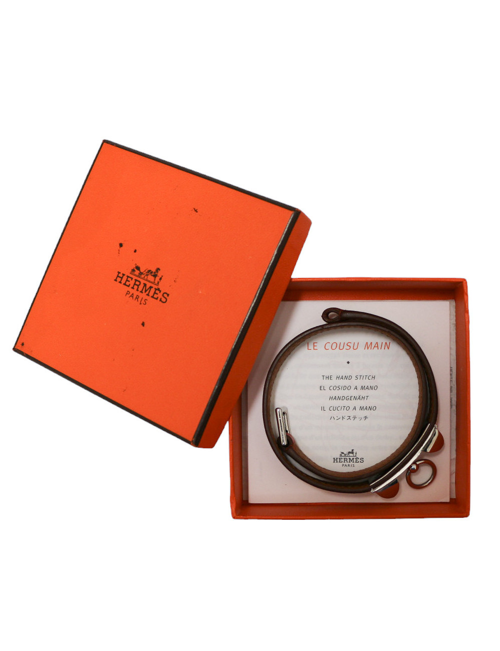  HERMES Bracelet Rivale double Capucine