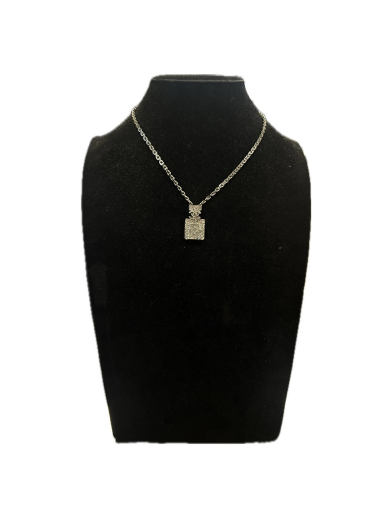 Chocker CHANEL argent bouteille de parfum