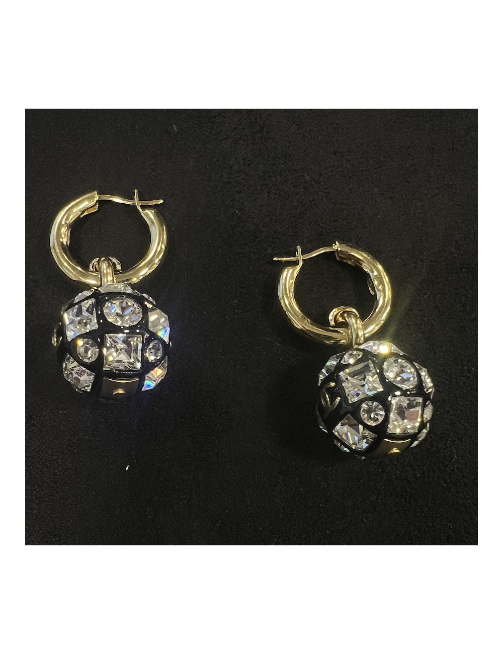 Boucles d'oreilles CHANEL boule à facettes