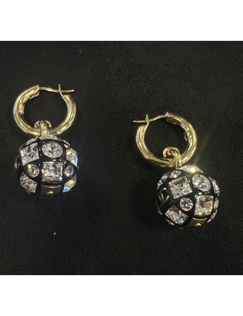 Boucles d'oreilles CHANEL boule à facettes