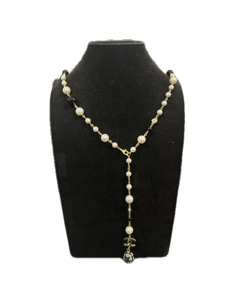 Sautoir CHANEL facettes strass