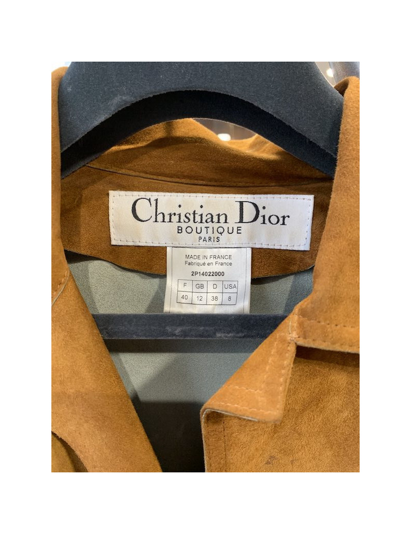 Veste à franges DIOR marron