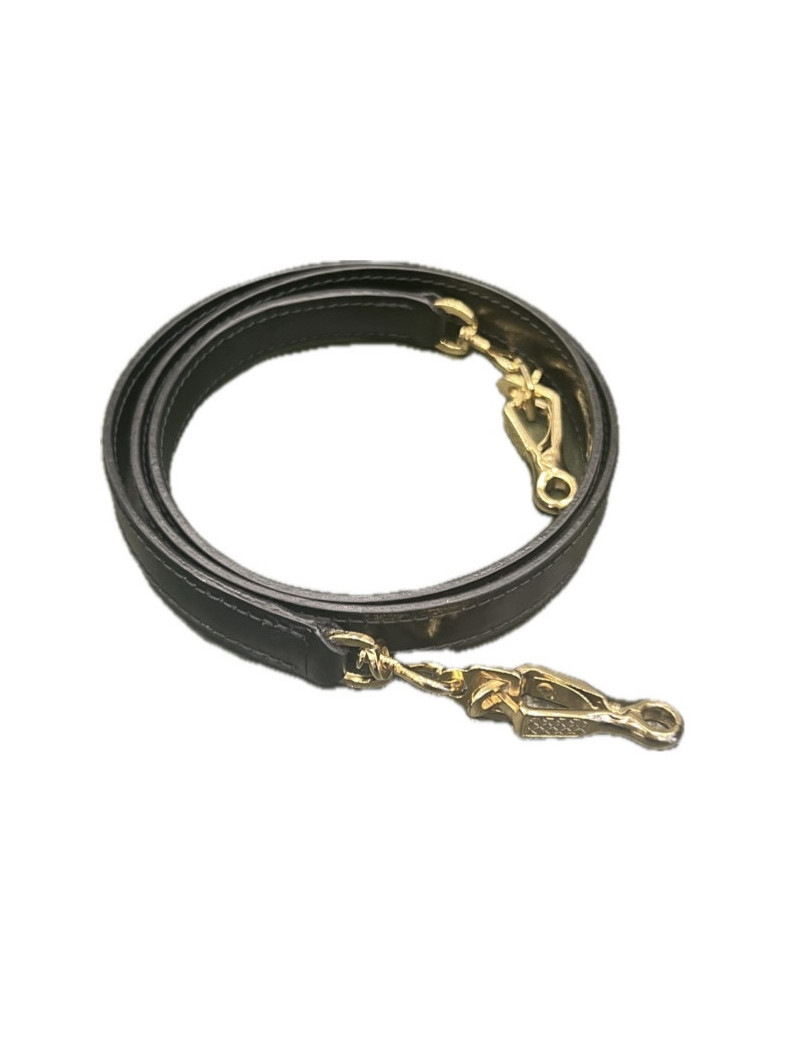 Bandoulière box noire pour Kelly HERMES