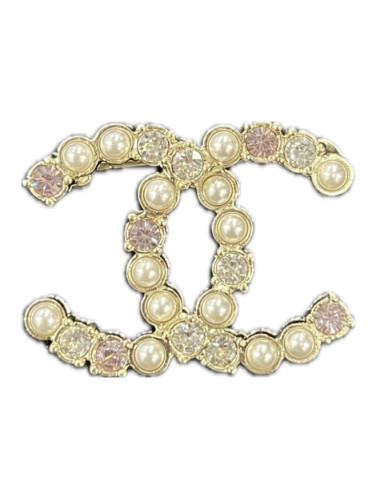 Broche CHANEL perles strass