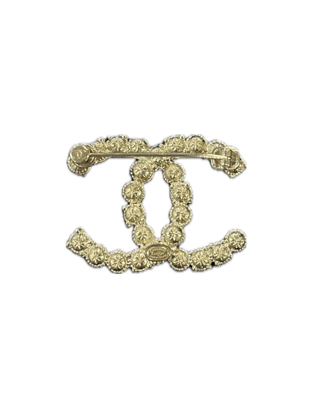CHANEL rhinestones and pearly beads brooch