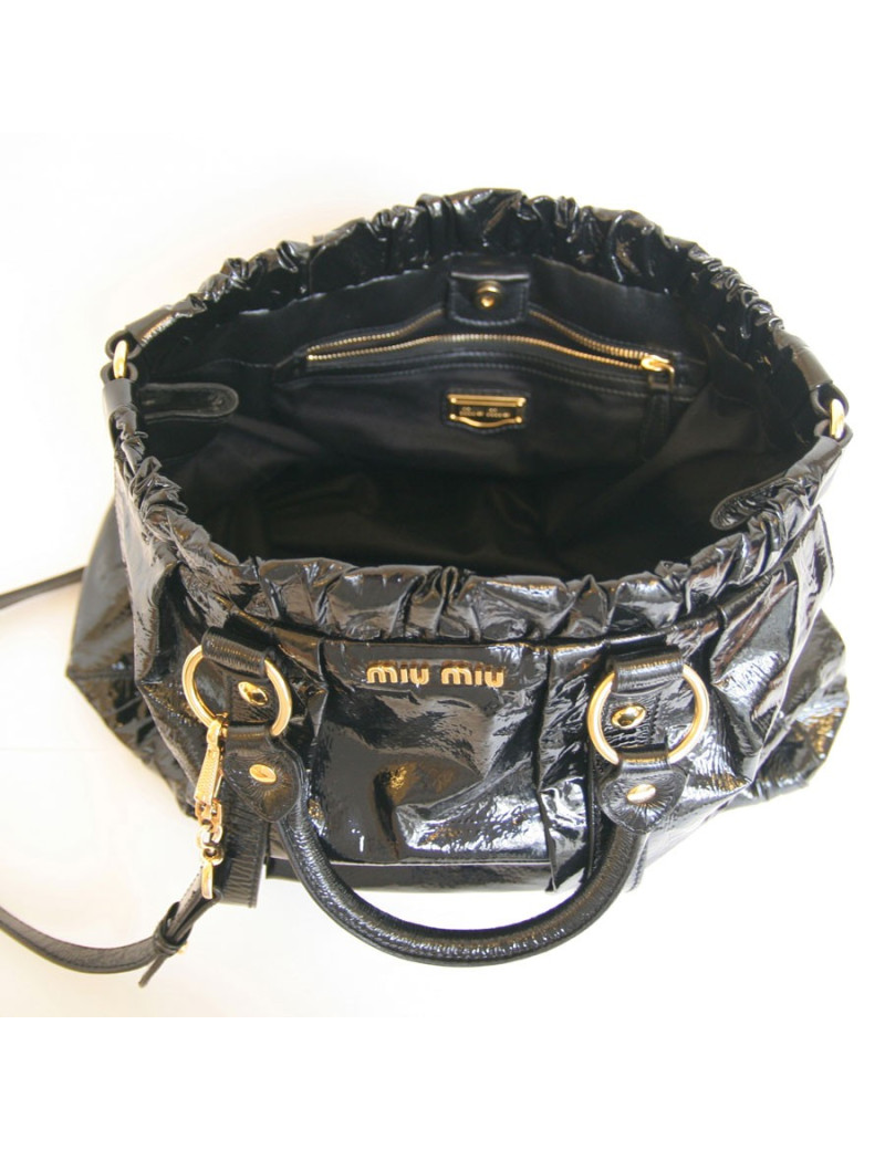 Sac MIU MIU en vernis noir
