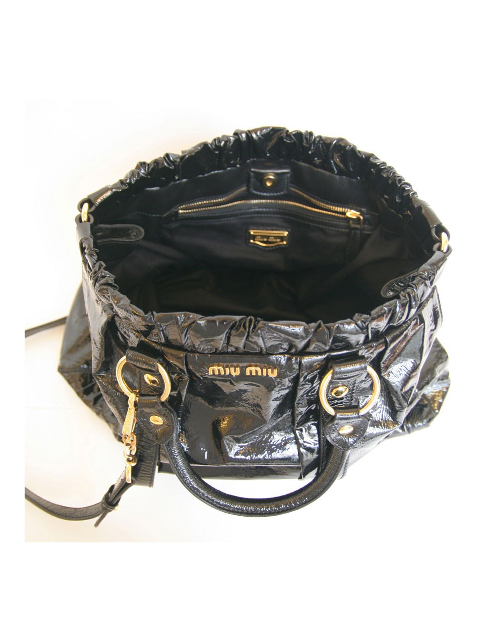 Sac MIU MIU en vernis noir