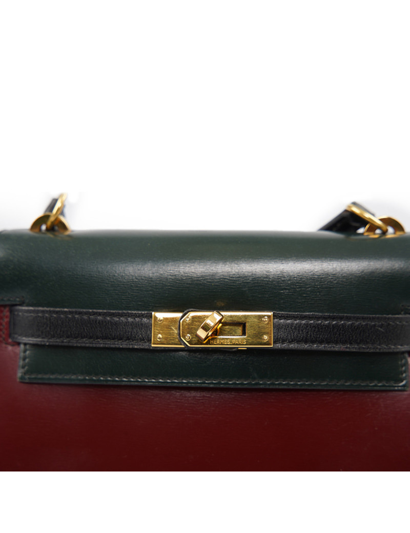 Mini Kelly HERMÈS box tricolor