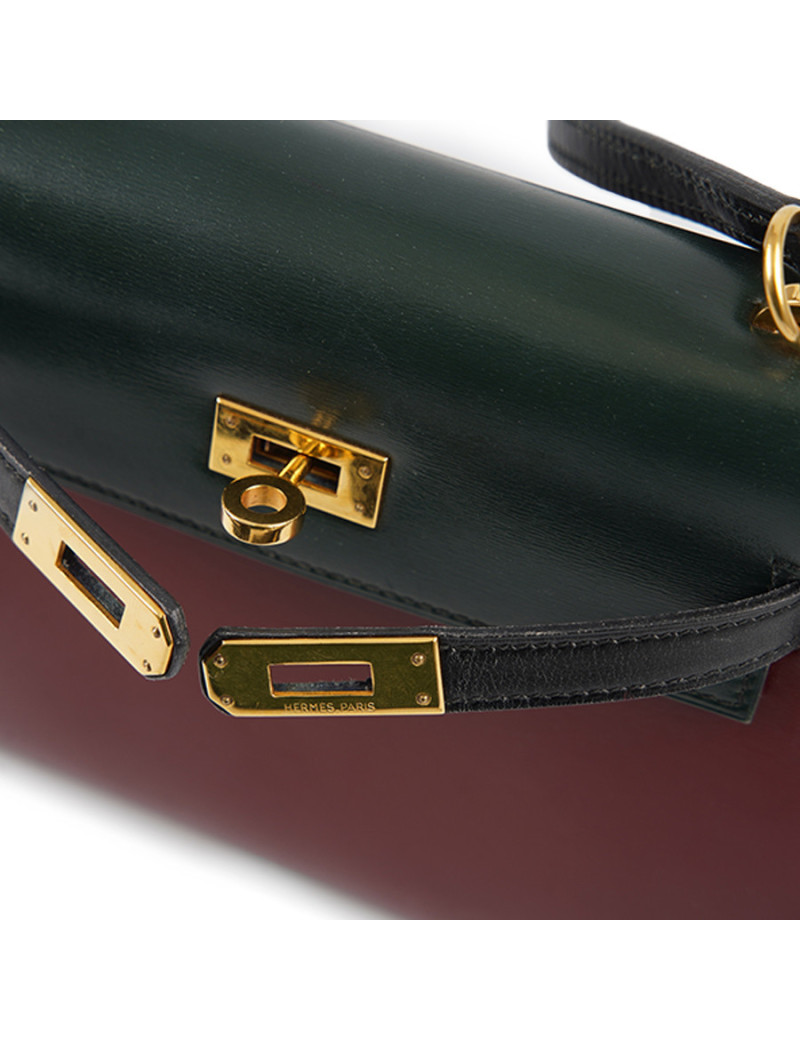 Mini Kelly HERMÈS box tricolor