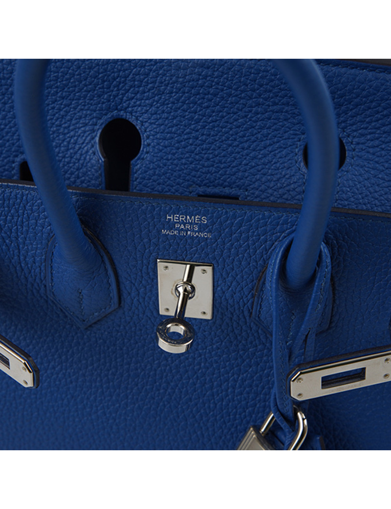 HERMES Birkin bag  25 Togo Royal blue