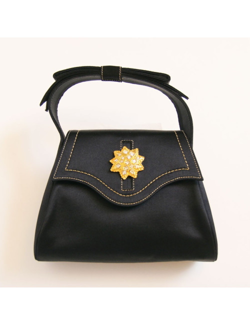 sac du soir CHRISTIAN LACROIX satin noir