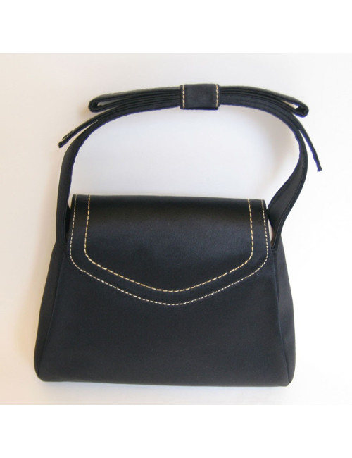 sac du soir CHRISTIAN LACROIX satin noir