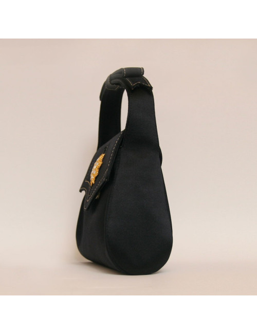 sac du soir CHRISTIAN LACROIX satin noir