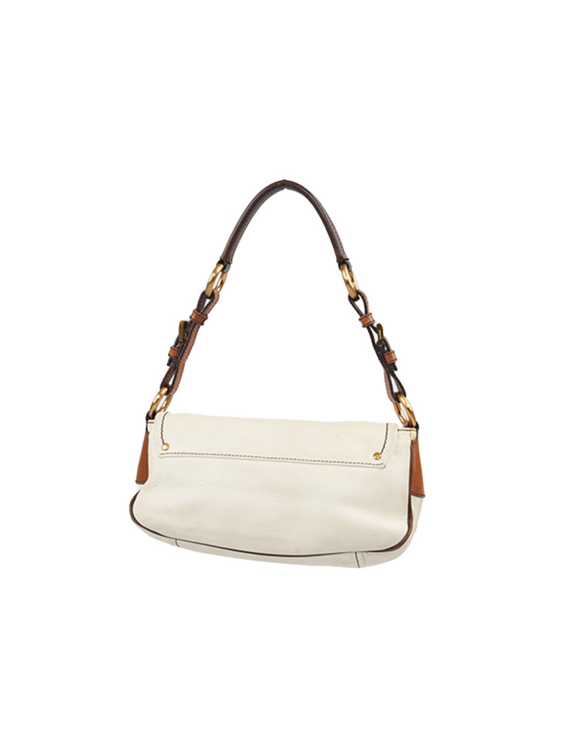 Sac PRADA bicolore beige marron