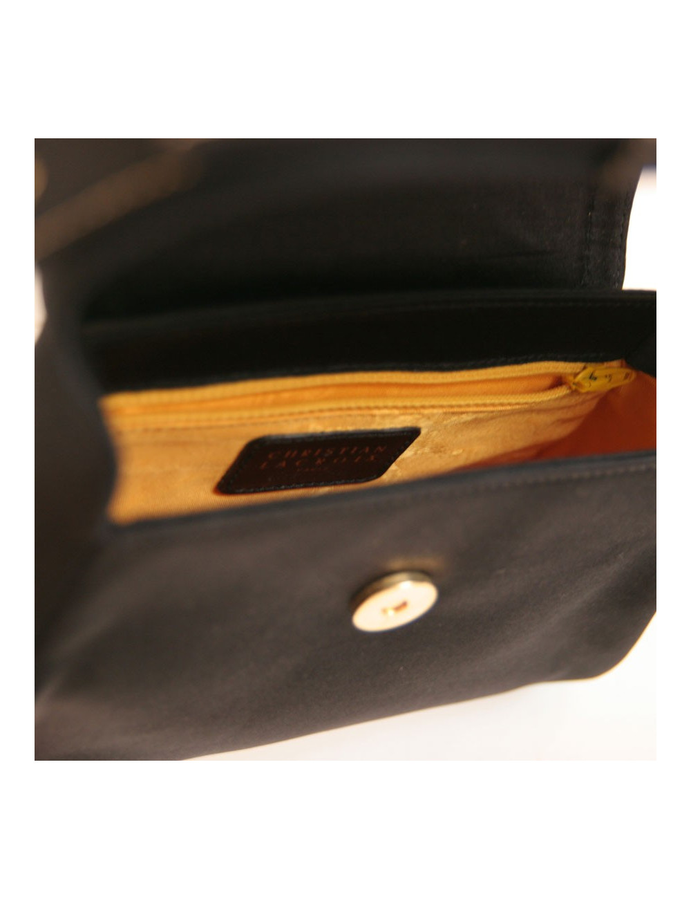 sac du soir CHRISTIAN LACROIX satin noir