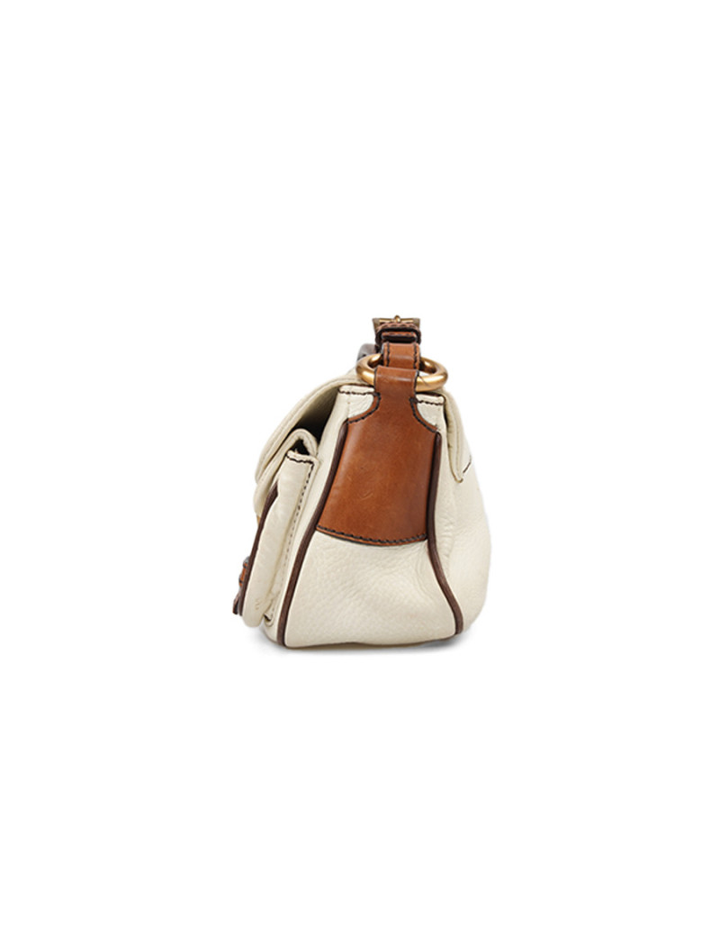 Sac PRADA bicolore beige marron