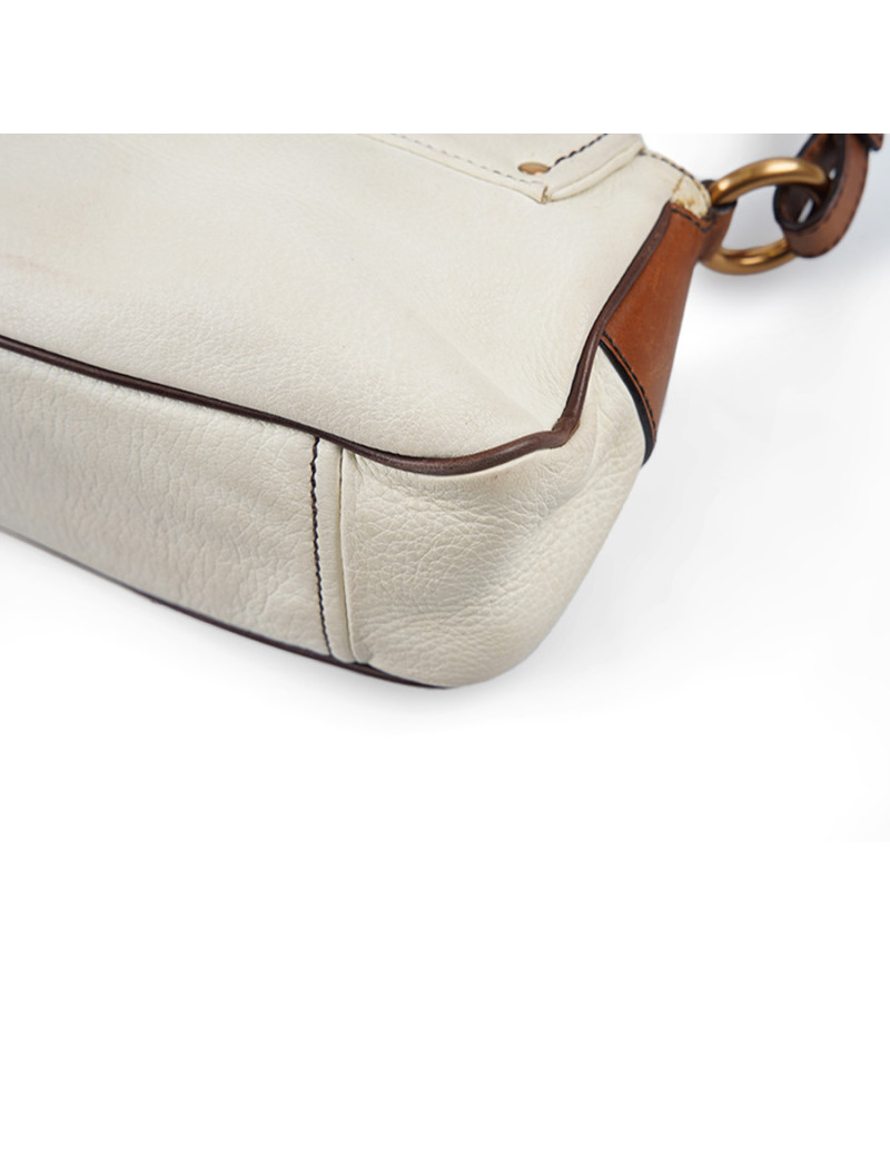 Sac PRADA bicolore beige marron