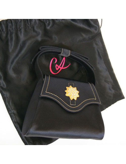 sac du soir CHRISTIAN LACROIX satin noir