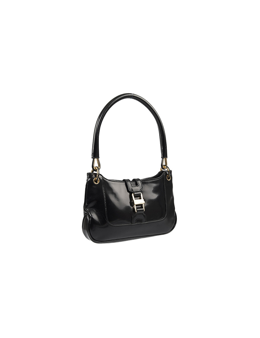 Mini sac GUCCI cuir verni  noir
