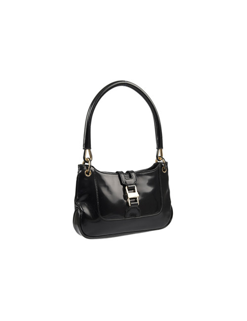 Mini sac GUCCI cuir verni  noir